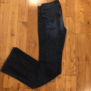 Hudson dark jeans with slight boot cut
